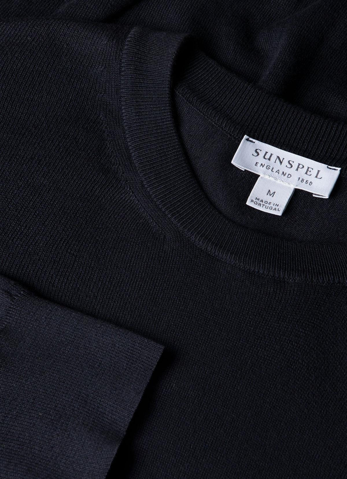 Mens Lightweight Cotton Jumper In Navy Mjum8314 Buaa
