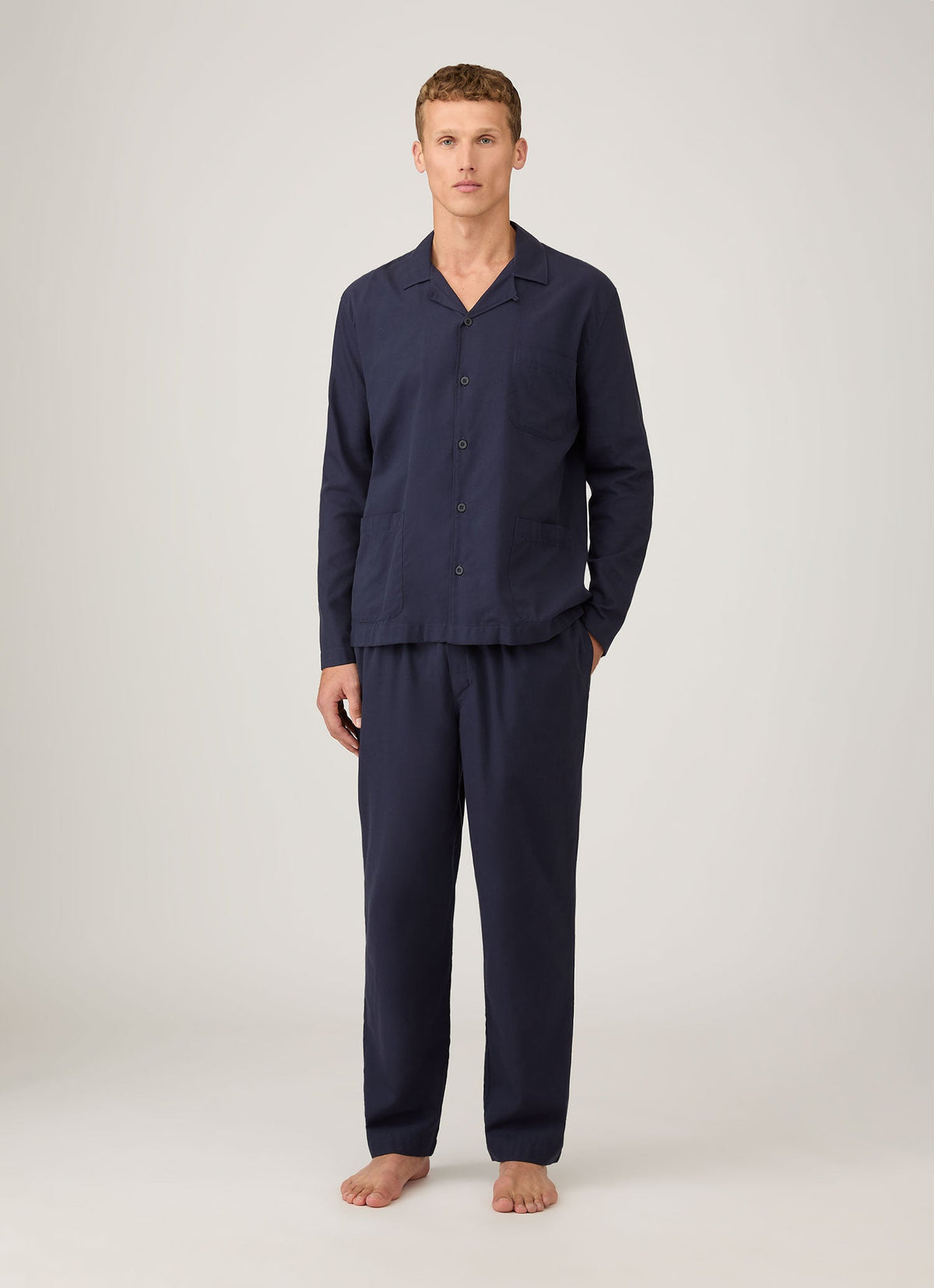 Men S Pyjama Shirt In Navy