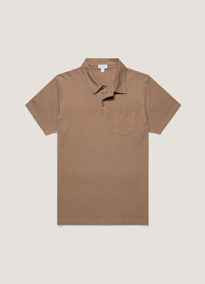 Mens Riviera Polo Shirt In Dune Mpol1026 Brfz
