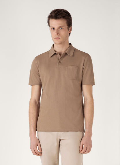Mens Riviera Polo Shirt In Dune Mpol1026 Brfz