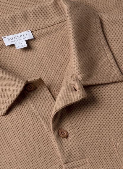 Mens Riviera Polo Shirt In Dune Mpol1026 Brfz