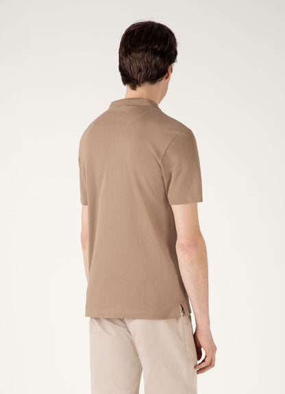 Mens Riviera Polo Shirt In Dune Mpol1026 Brfz