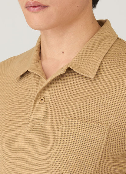 Mens Riviera Polo Shirt In Tan Mpol1026 Brgm