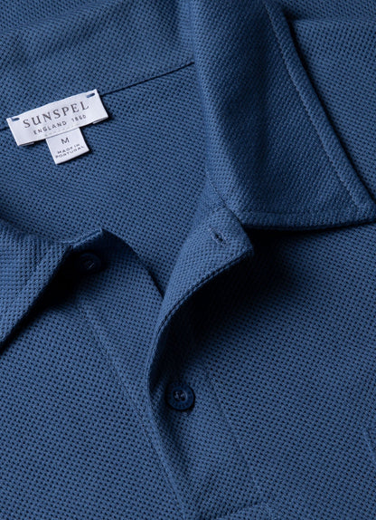 Mens Riviera Polo Shirt In Soft Denim Mpol1026 Buwc