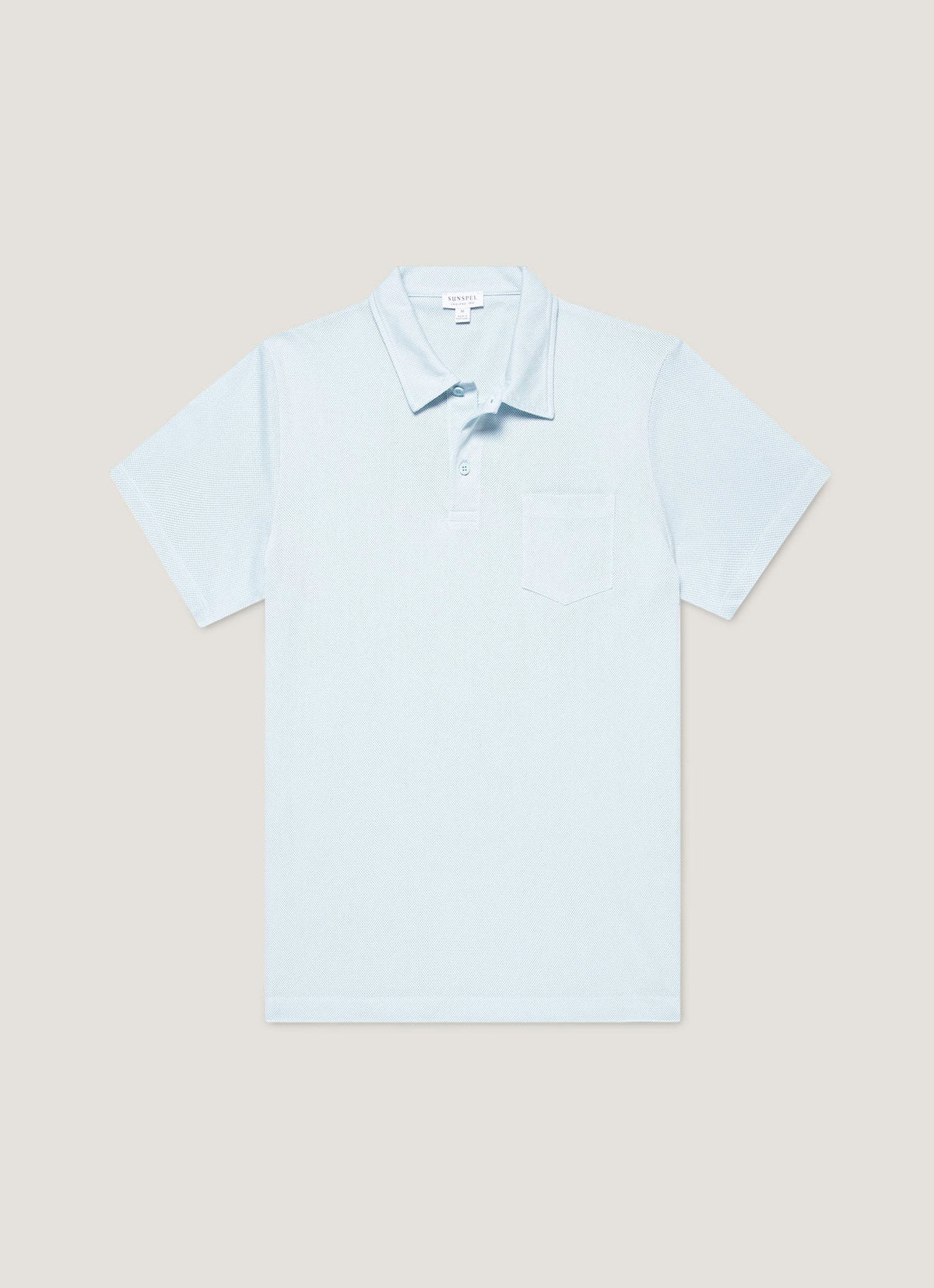 Mens Riviera Polo Shirt In Frost Blue Mpol1026 Buwo