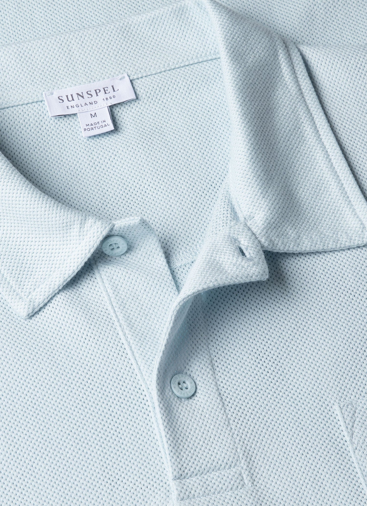 Mens Riviera Polo Shirt In Frost Blue Mpol1026 Buwo