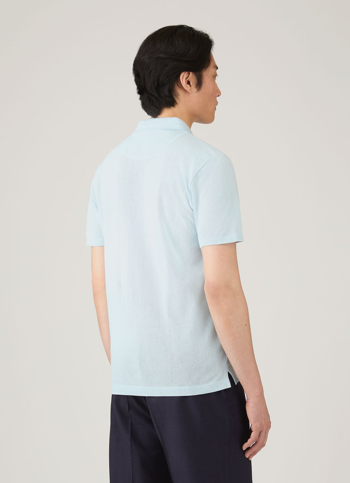 Mens Riviera Polo Shirt In Frost Blue Mpol1026 Buwo