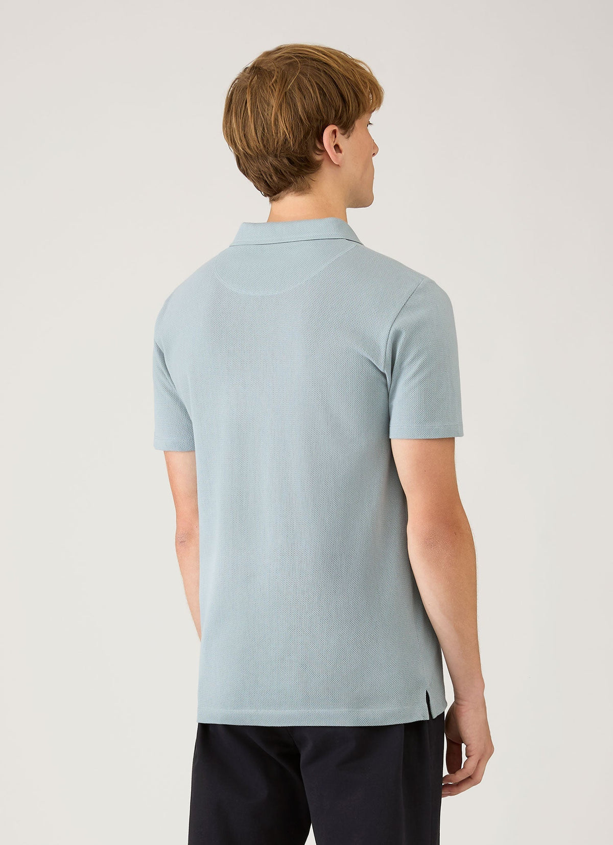 Mens Riviera Polo Shirt In Stone Blue Mpol1026 Buwt