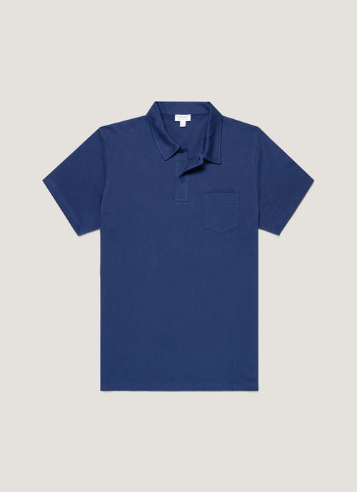 Mens Riviera Polo Shirt In Ink Blue Mpol1026 Buwx