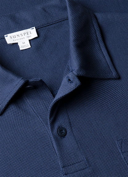 Mens Riviera Polo Shirt In Ink Blue Mpol1026 Buwx