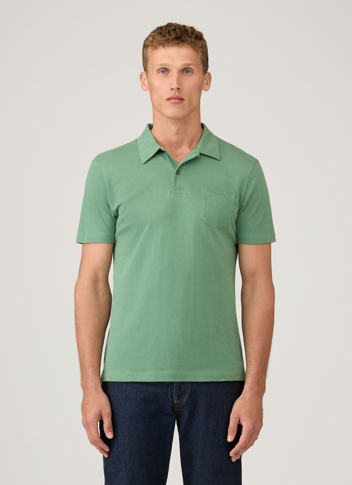 Men S Riviera Polo Shirt In Thyme Mpol1026 Gnfp