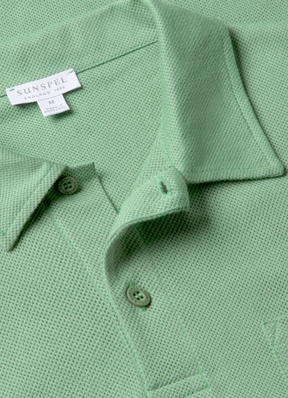 Men S Riviera Polo Shirt In Thyme Mpol1026 Gnfp