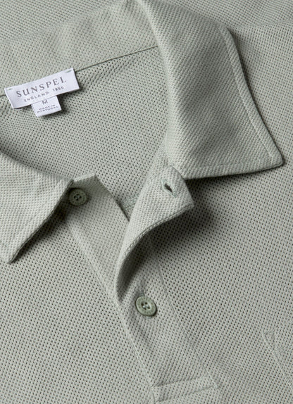 Mens Riviera Polo Shirt In Pastel Green Mpol1026 Gnii