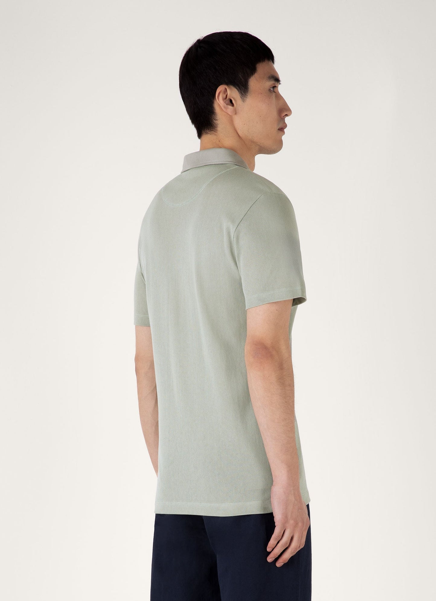 Mens Riviera Polo Shirt In Pastel Green Mpol1026 Gnii