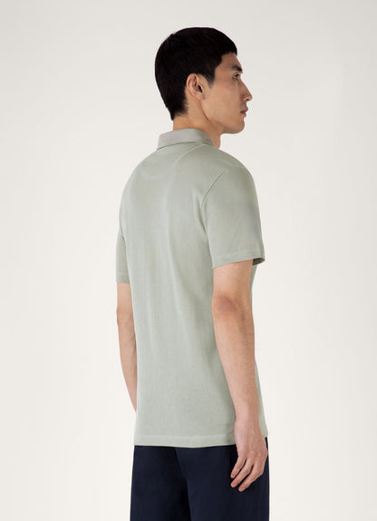 Mens Riviera Polo Shirt In Pastel Green Mpol1026 Gnii