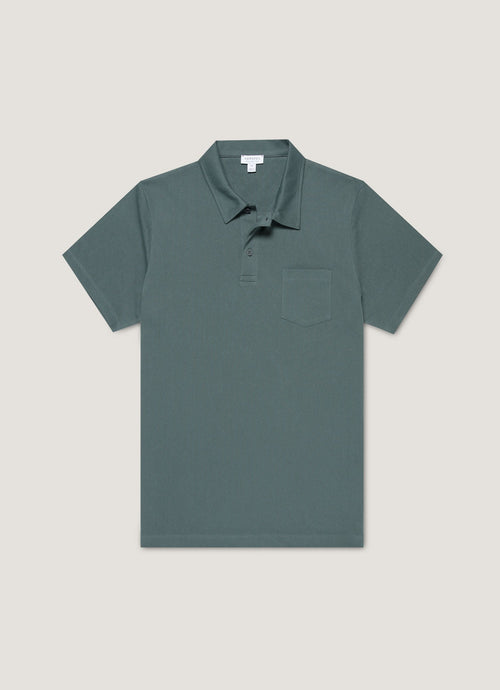 Mens Riviera Polo Shirt In Dark Petrol Mpol1026 Gnit