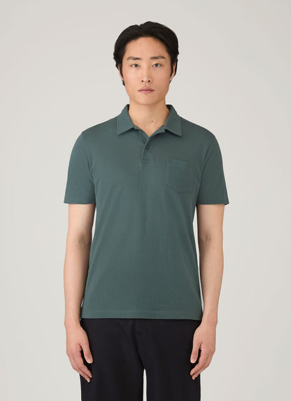Mens Riviera Polo Shirt In Dark Petrol Mpol1026 Gnit
