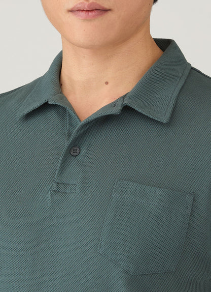 Mens Riviera Polo Shirt In Dark Petrol Mpol1026 Gnit