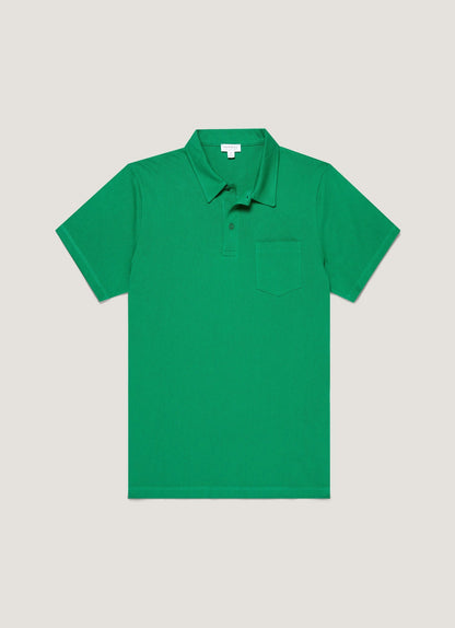 Mens Riviera Polo Shirt In Bright Green Mpol1026 Gnjc