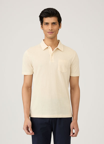 Men S Natural Riviera Polo Shirt In Undyed Mpol1026U Nuab