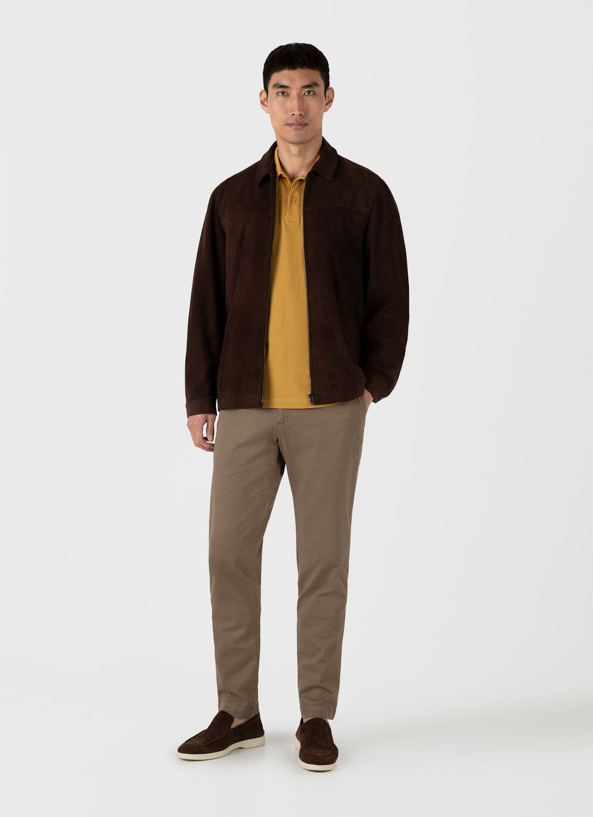 Mens Riviera Polo Shirt In Mustard Mpol1026 Ylbe