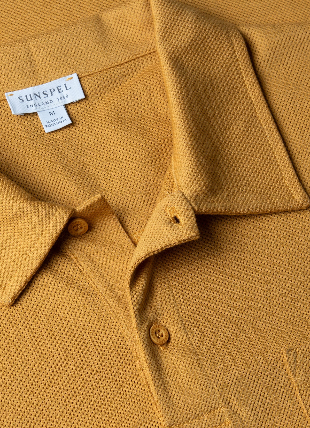 Mens Riviera Polo Shirt In Mustard Mpol1026 Ylbe