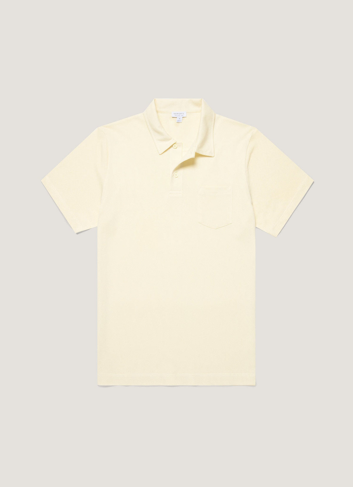 Mens Riviera Polo Shirt In Buttermilk Mpol1026 Ylbg