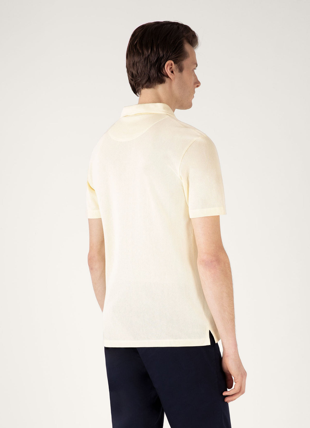 Mens Riviera Polo Shirt In Buttermilk Mpol1026 Ylbg