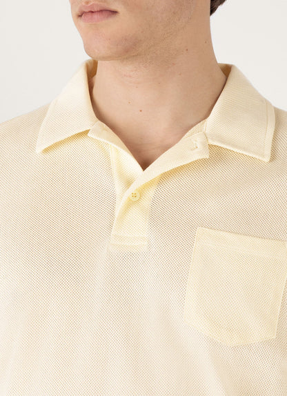 Mens Riviera Polo Shirt In Buttermilk Mpol1026 Ylbg