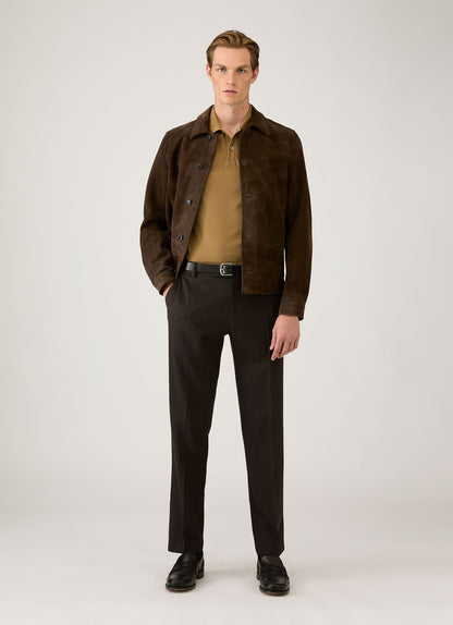 Mens Pique Polo Shirt In Walnut Mpol1028 Brgo