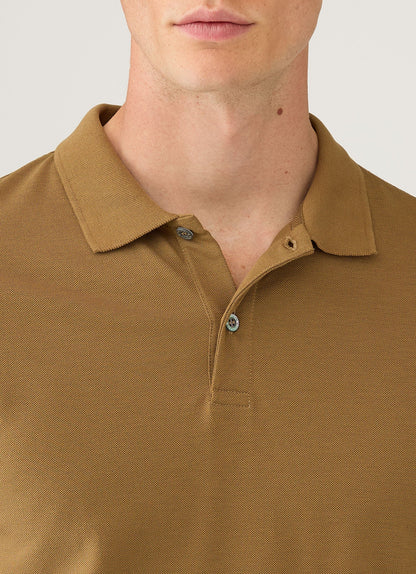 Mens Pique Polo Shirt In Walnut Mpol1028 Brgo