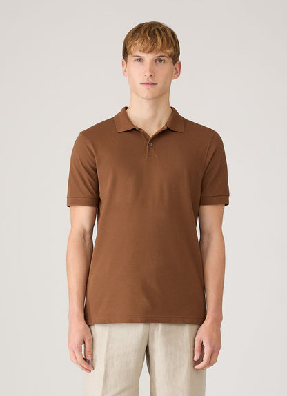 Mens Pique Polo Shirt In Bronze Mpol1028 Brgu