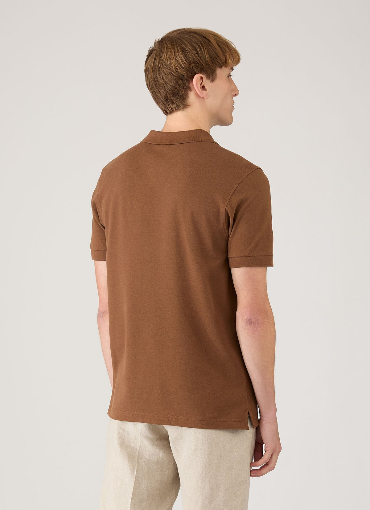 Mens Pique Polo Shirt In Bronze Mpol1028 Brgu
