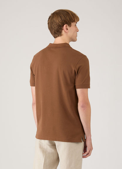 Mens Pique Polo Shirt In Bronze Mpol1028 Brgu