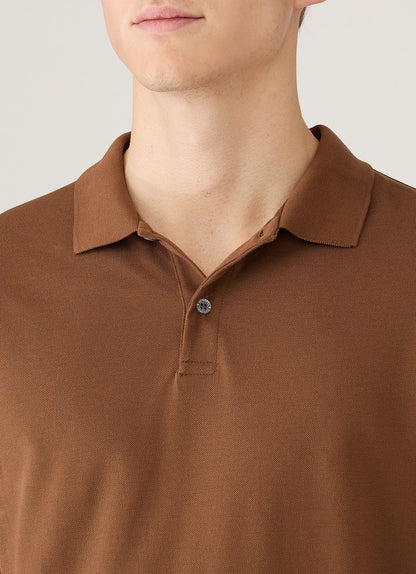 Mens Pique Polo Shirt In Bronze Mpol1028 Brgu