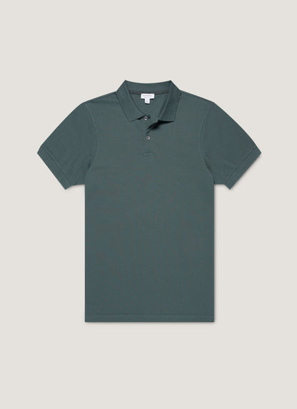 Mens Pique Polo Shirt In Dark Petrol Mpol1028 Gnit