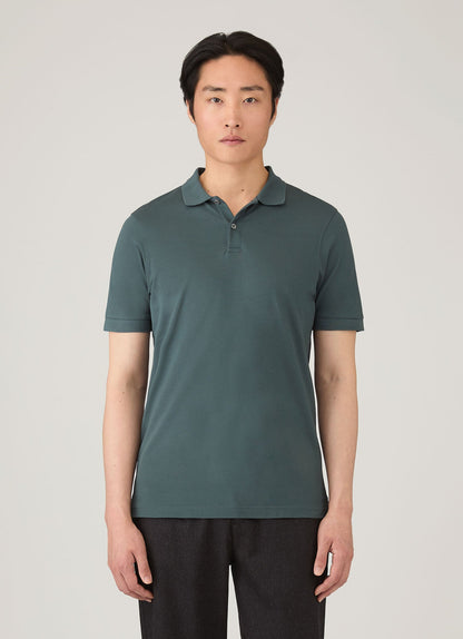 Mens Pique Polo Shirt In Dark Petrol Mpol1028 Gnit