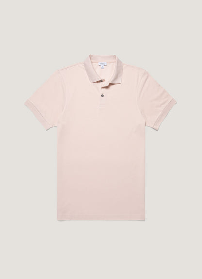 Mens Pique Polo Shirt In Pastel Pink Mpol1028 Pkbl