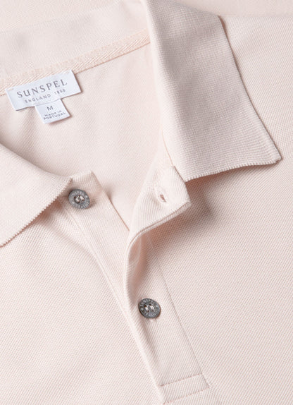 Mens Pique Polo Shirt In Pastel Pink Mpol1028 Pkbl