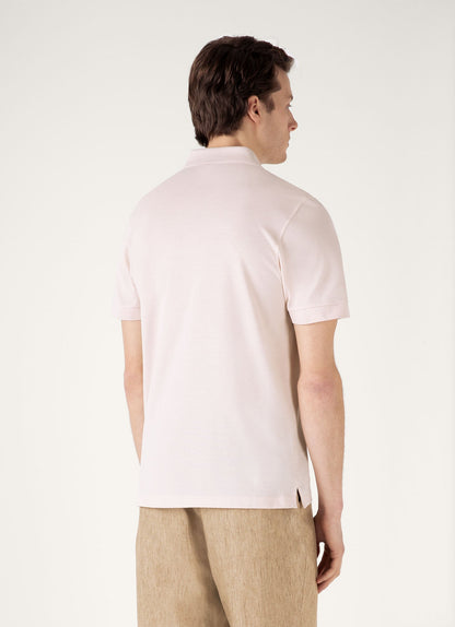 Mens Pique Polo Shirt In Pastel Pink Mpol1028 Pkbl