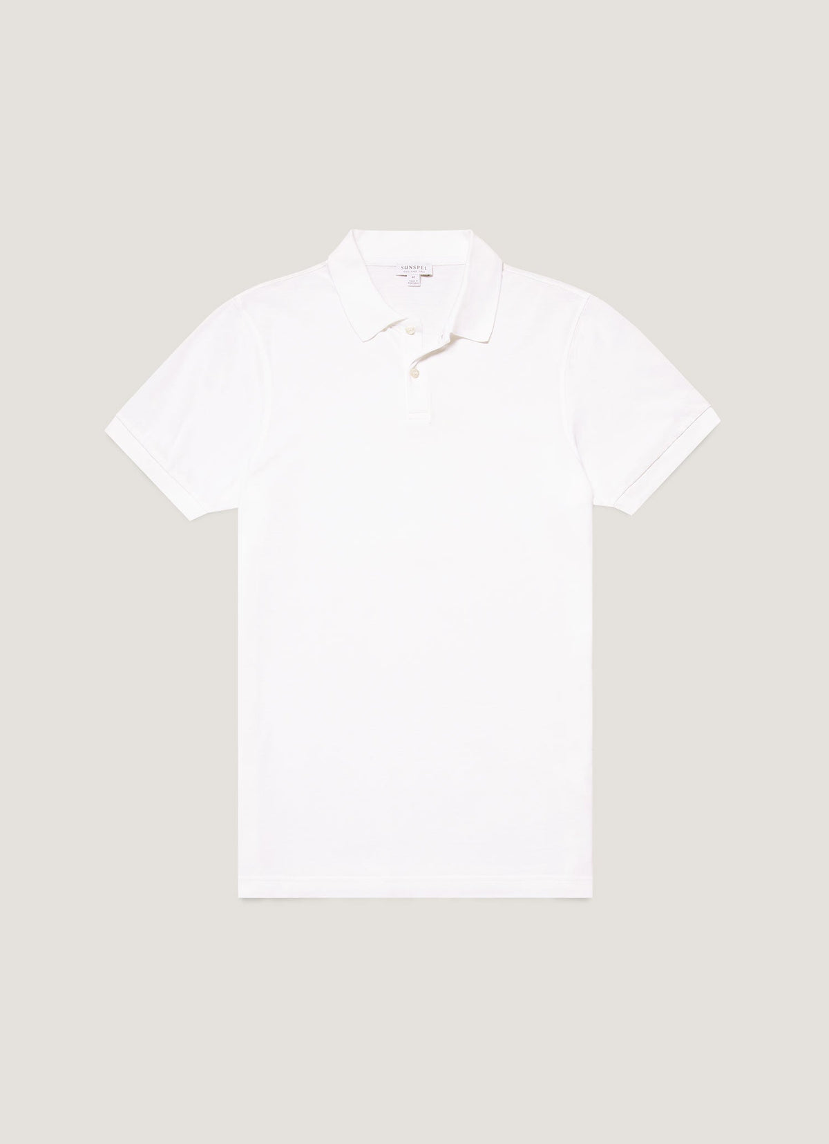 Mens Cotton Pique Polo Shirt White Mpol1028