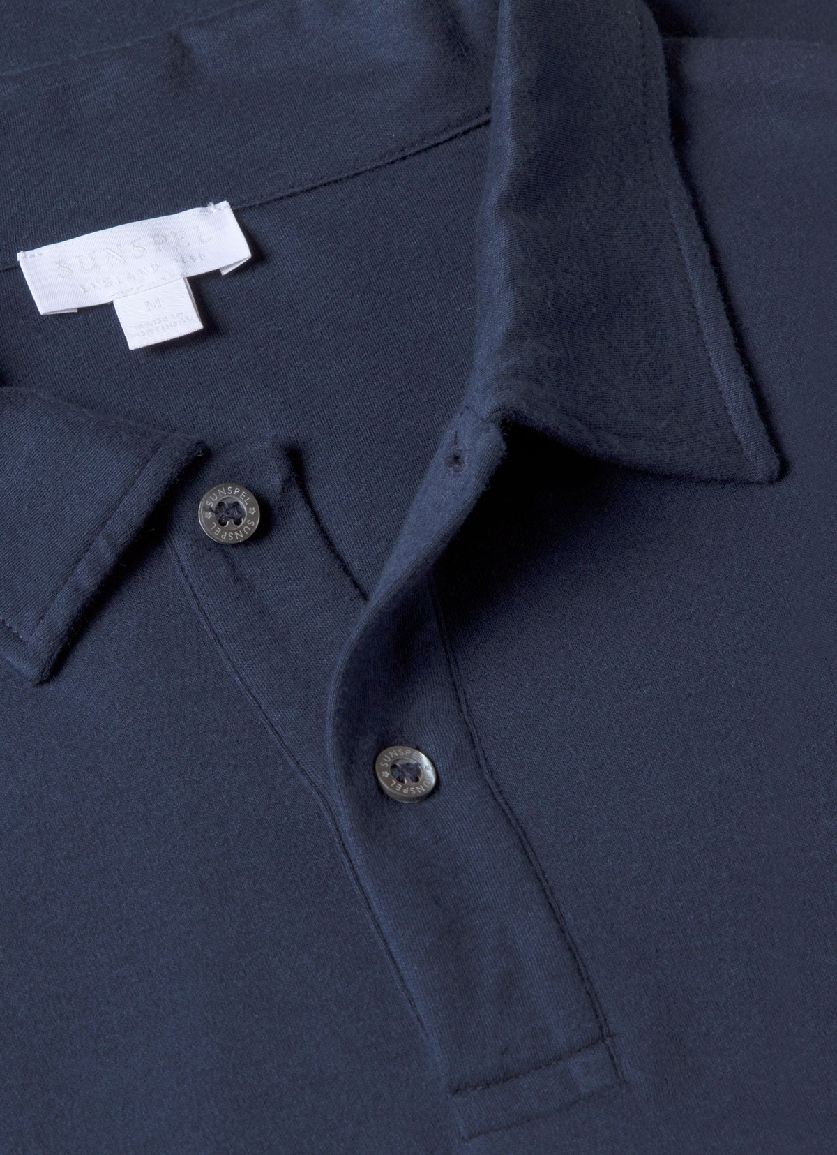 Mens Sea Island Cotton Riviera Polo Shirt In Navy