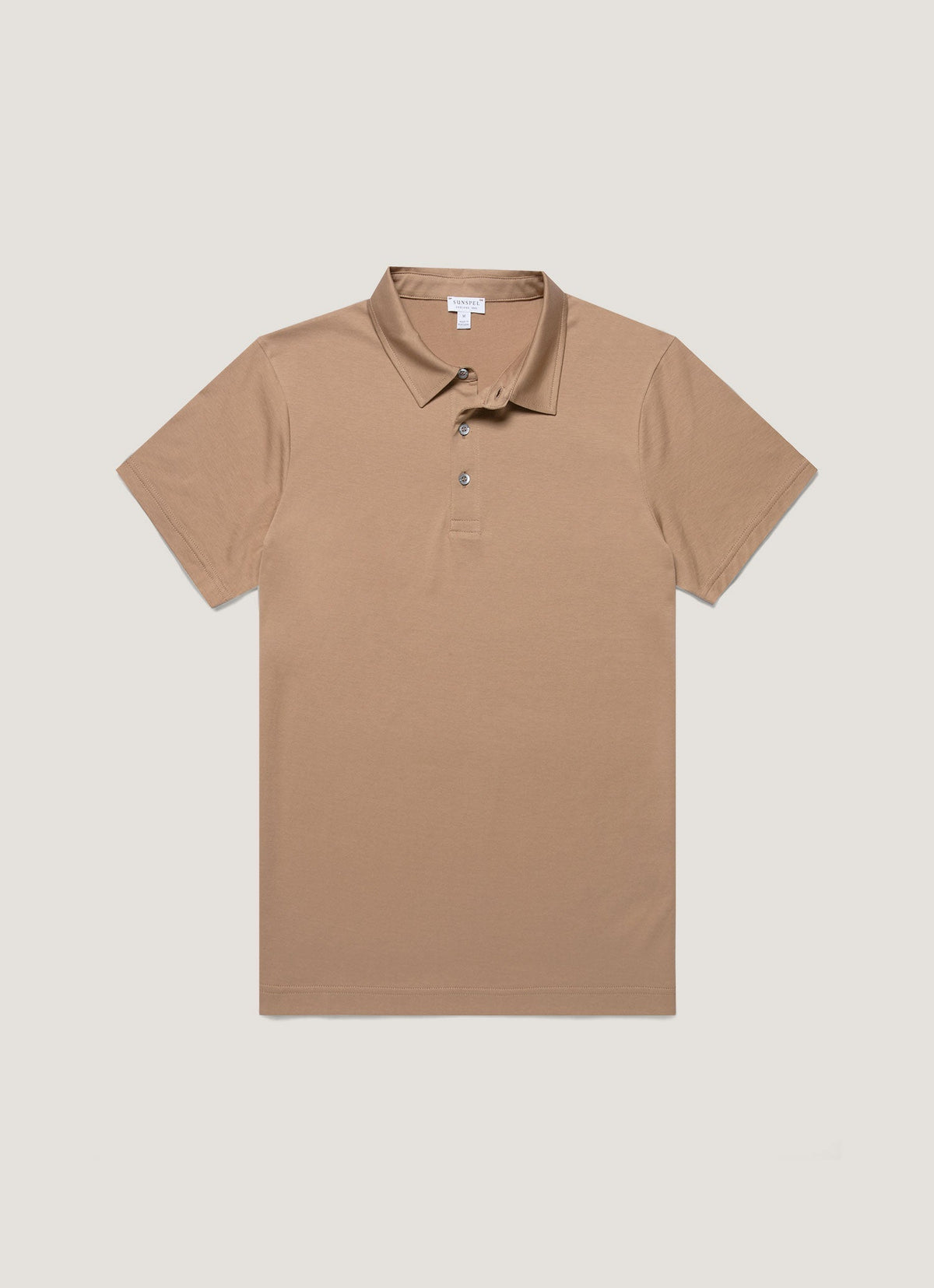 Mens Classic Jersey Polo Shirt In Dune Mpol1052 Brfz