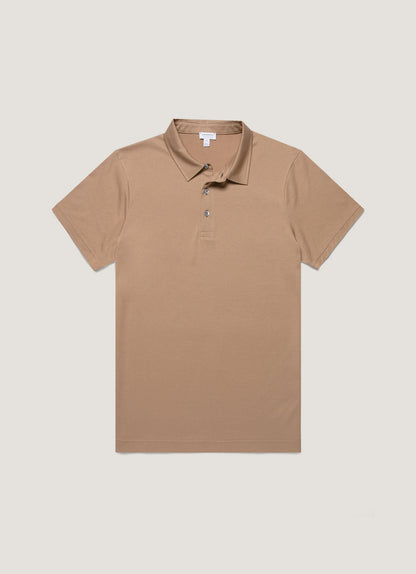 Mens Classic Jersey Polo Shirt In Dune Mpol1052 Brfz