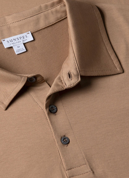 Mens Classic Jersey Polo Shirt In Dune Mpol1052 Brfz