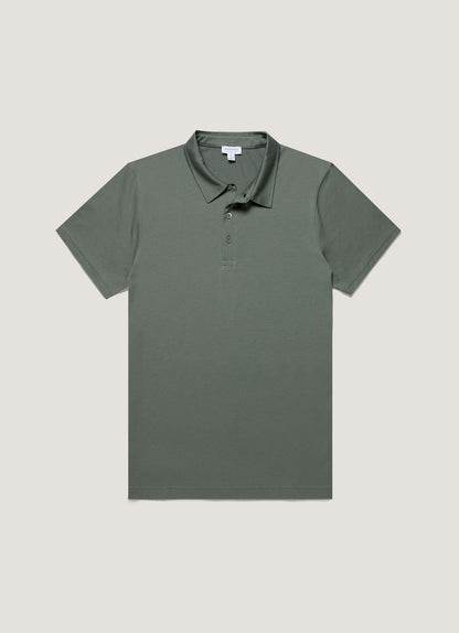Mens Classic Jersey Polo Shirt In Dusk Green Mpol1052 Gnij