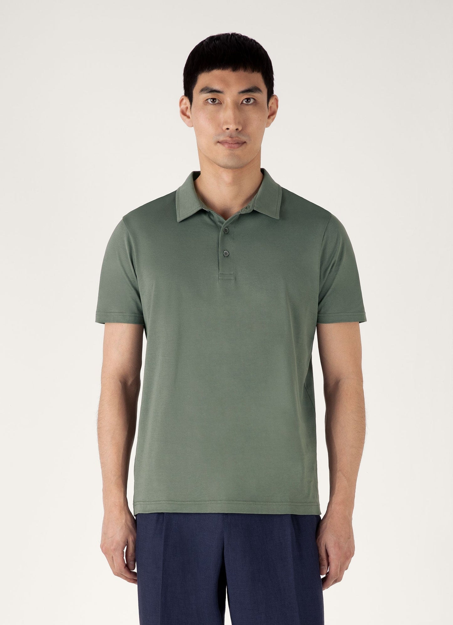 Mens Classic Jersey Polo Shirt In Dusk Green Mpol1052 Gnij