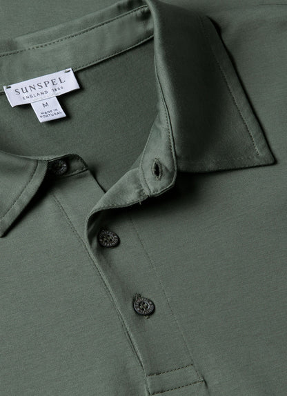 Mens Classic Jersey Polo Shirt In Dusk Green Mpol1052 Gnij
