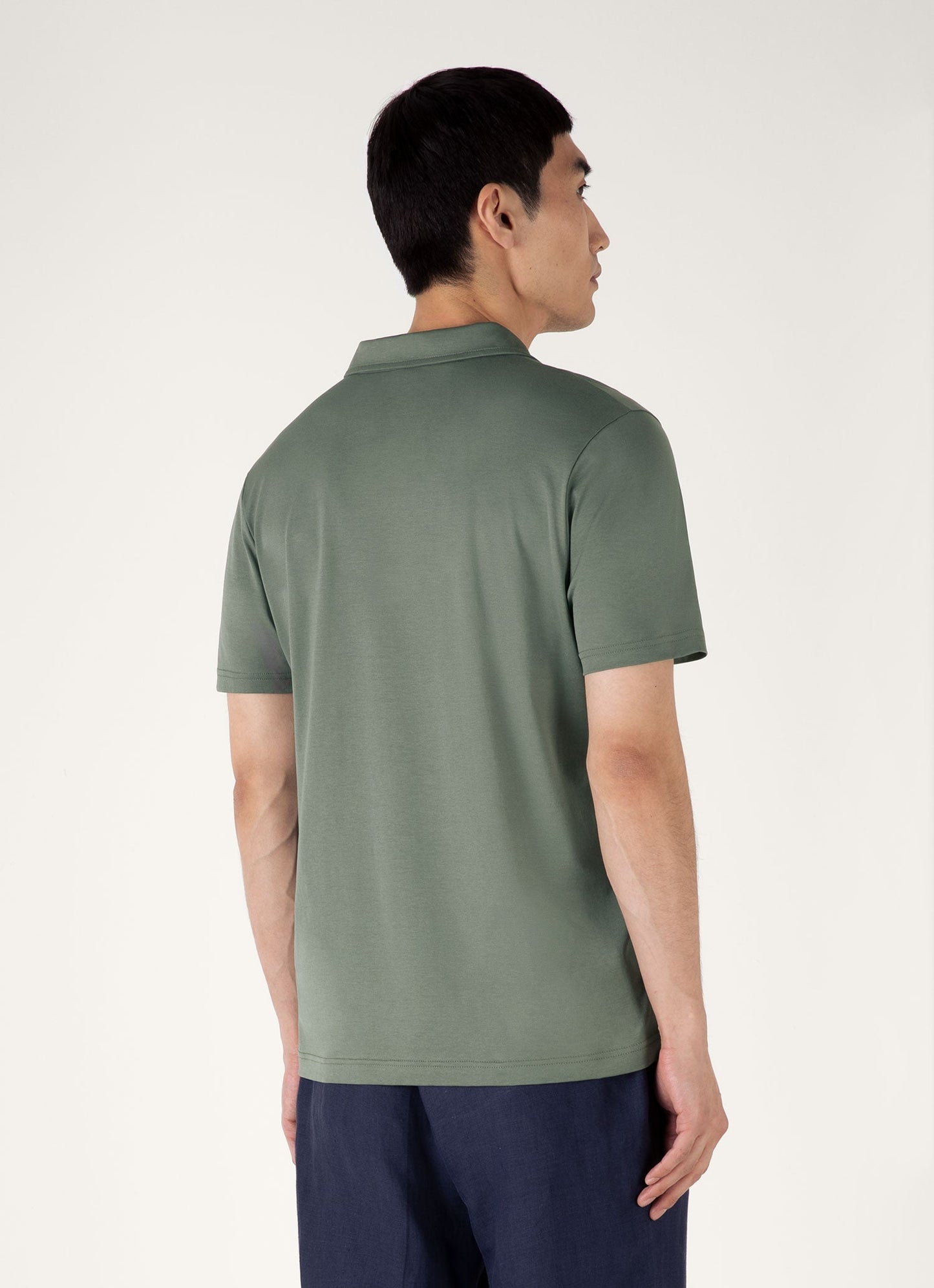Mens Classic Jersey Polo Shirt In Dusk Green Mpol1052 Gnij