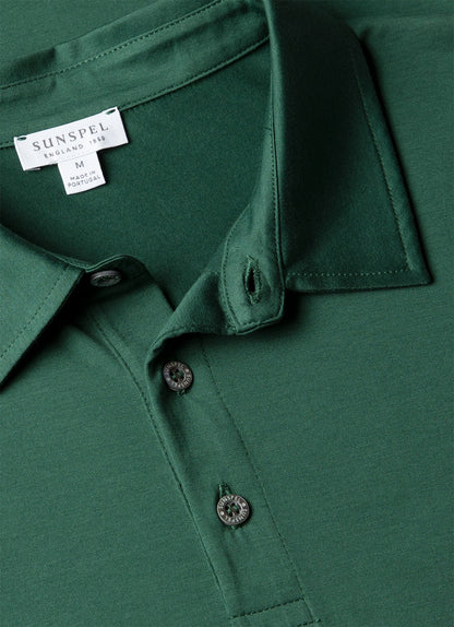 Mens Classic Jersey Polo Shirt In Forest Mpol1052 Gnjd